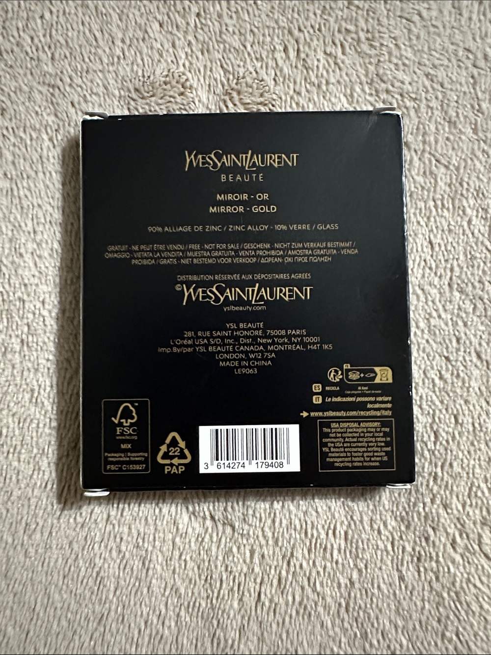 Yves Saint Laurent Beaute Gold Mirror, New Sealed 🤩 - Picture 3 of 4